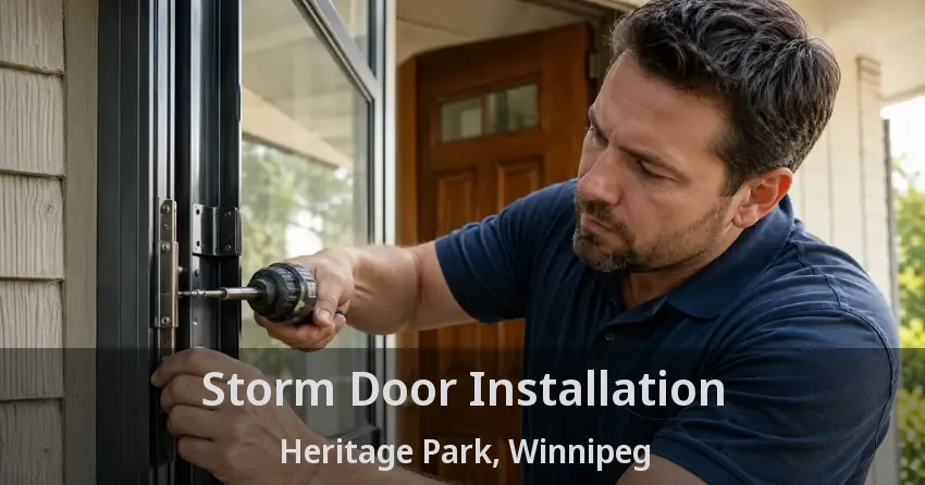 Storm Door Installation Heritage Park, Winnipeg - MB