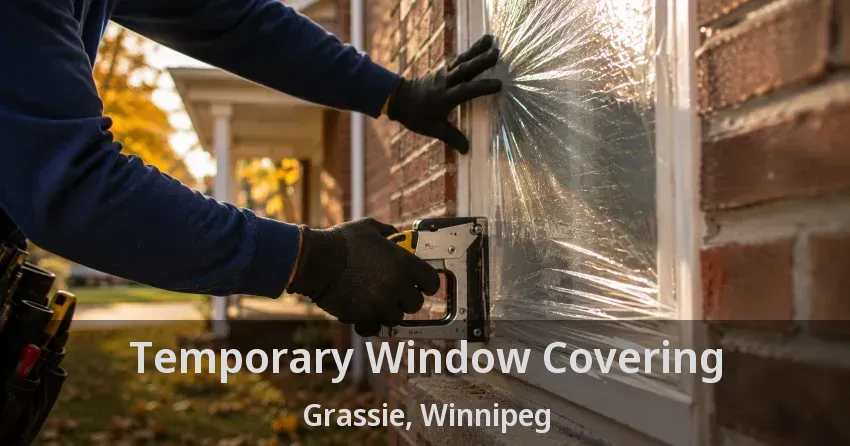 Temporary Window Covering Grassie, Winnipeg - MB