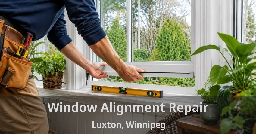 Window Alignment Repair Luxton, Winnipeg - MB