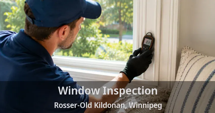 Window Inspection Rosser-Old Kildonan, Winnipeg - MB