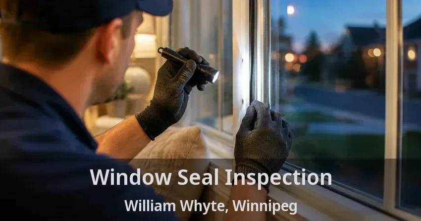 Window Seal Inspection William Whyte, Winnipeg - MB