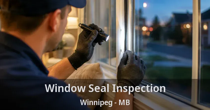 Window Seal Inspection Winnipeg - MB
