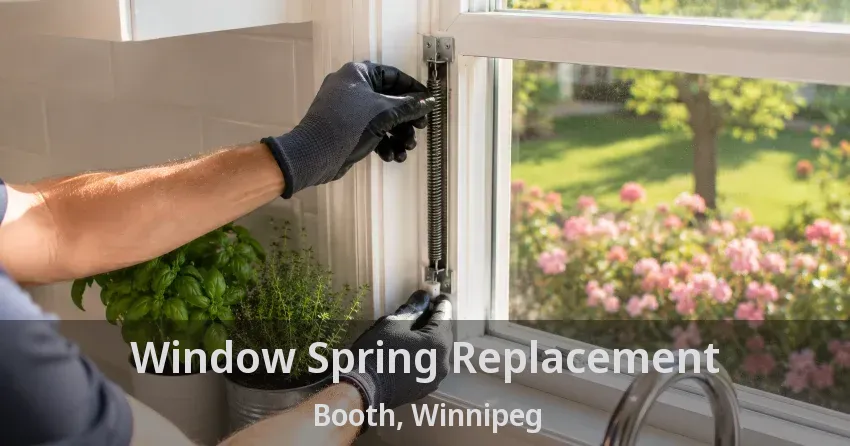 Window Spring Replacement Booth, Winnipeg - MB