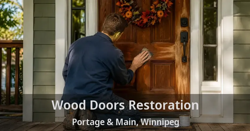 Wood Doors Restoration Portage & Main, Winnipeg - MB
