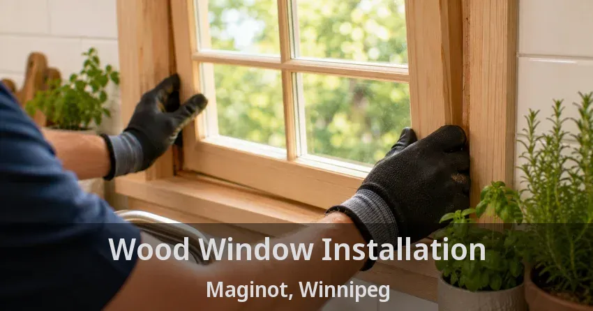 Wood Window Installation Maginot, Winnipeg - MB