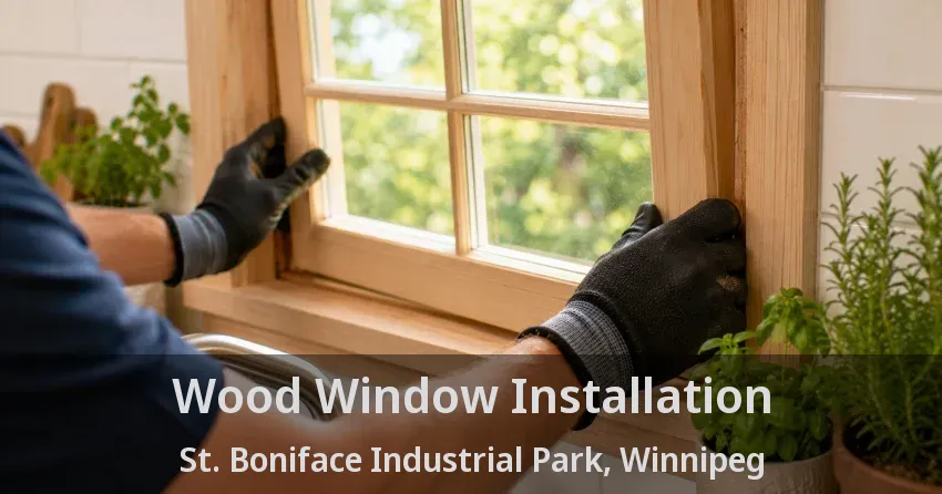 Wood Window Installation St. Boniface Industrial Park, Winnipeg - MB