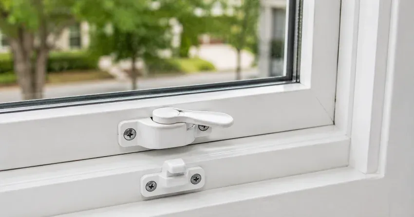 window lock replacement technician installing new sash lock