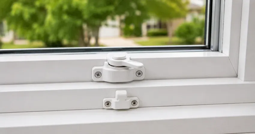 technician installing new window latch hardware in Winnipeg