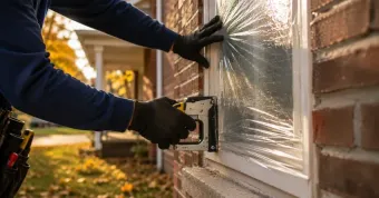 Temporary Window Covering